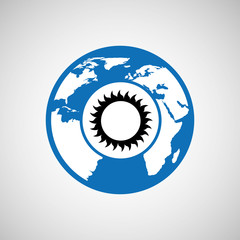 traveling world beach design, vector illustration  graphic 