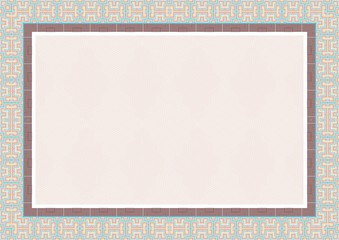 Colorful Frame / Border, suitable for Certificate of Achievement, education, awards, wedding 