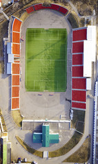 Футбольный стадион вид сверху