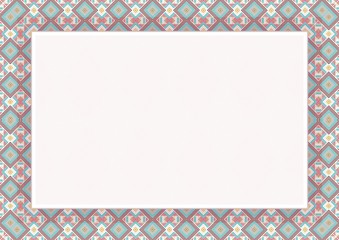 Colorful Frame / Border, suitable for Certificate of Achievement, education, awards, wedding 