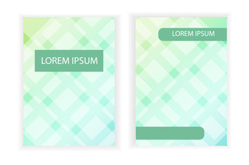Vector template banner size A4 with polygonal element.