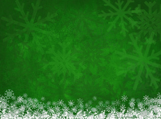white snowflakes on red christmas background