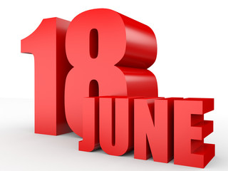 June 18. Text on white background.