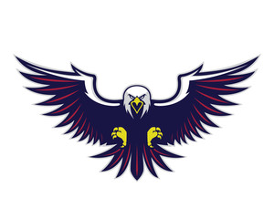 Flying eagle mascot