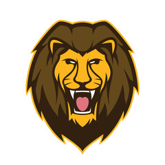 Lion head mascot