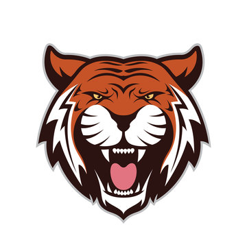 Tiger head mascot