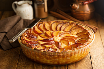 Italian ricotta plum cake