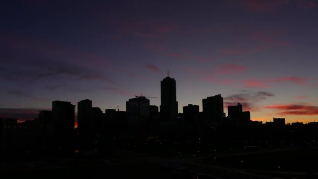 Denver Skyline Subtle Sunrise