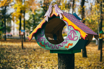 Little Birdhouse in a park