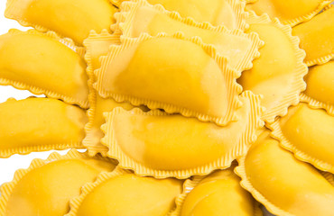 Ravioli pasta isolated