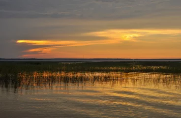 Papier peint photo Le salon Evening on lake  © zoya54