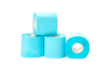 toilet paper isolated on white background