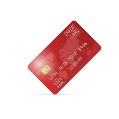 Realistic vector credit card