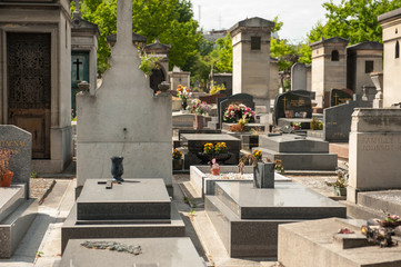 Graves on Montparnasse Cemetery
