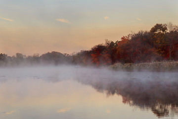 October morning on the river