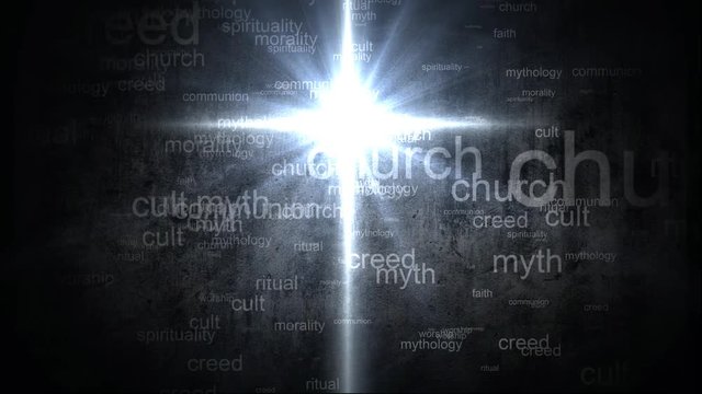 Religion faith cross. Words synonyms for religion