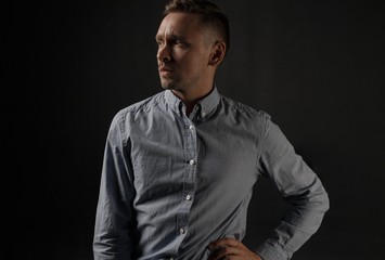 young man thinking about something