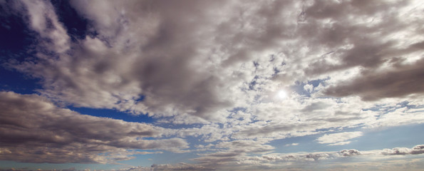 Naklejka na ściany i meble blue sky with clouds