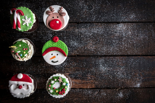 Cup cakes for Christmas
