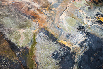 Colorful coastal stone background