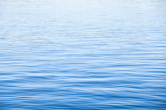 Light Blue Sea Water Surface With Ripple