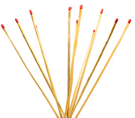 matches isolated on a white background
