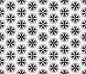 Fototapeta na wymiar Abstract hexagons on a gray background.