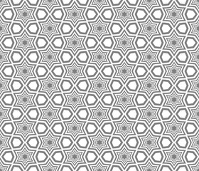 Geometric shapes on a gray background.