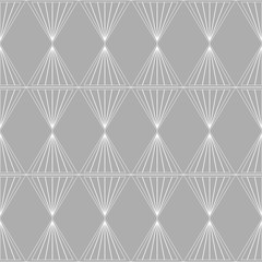 Geometric pattern of red triangles on a gray background.