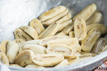 Sweetened banana, Thailand dessert