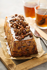 Traditional English steamed pudding