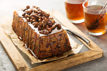 Traditional English steamed pudding