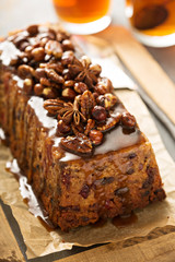 Traditional English steamed pudding