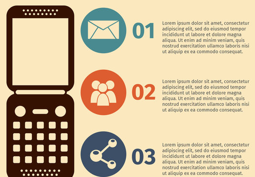 Flip Phone Element Infographic