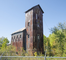 Old Silver Mine Building in Cobalt, Ontario, Canada