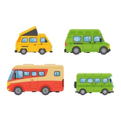 Trailer house vector illustration.