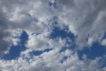 Clouds in the blue sky