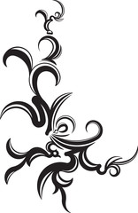 Fototapeta premium Ornamental floral corner. Vector illustration for your design or