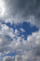 Clouds in the blue sky