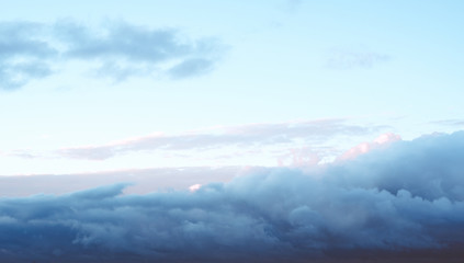 Naklejka na ściany i meble Cloudy sky weather panorama background
