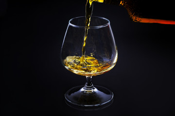 cognac in a glass