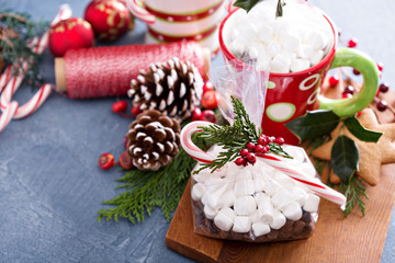 Hot cocoa set as a Christmas gift
