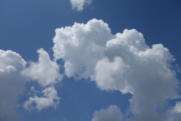 Clouds in the blue sky