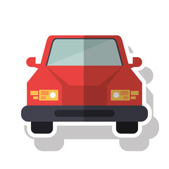 car vehicle icon. Automobile auto transportation and transport theme. Isolated design. Vector illustration