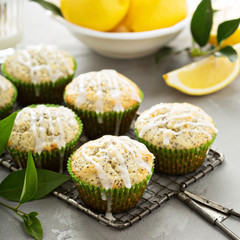 Lemon poppy seed muffins