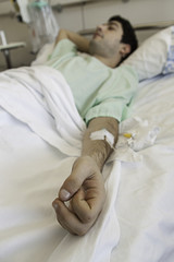 Obraz na płótnie Canvas Hospital sick man