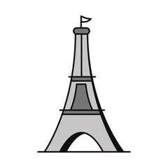 tower eiffel isolated icon vector illustration design