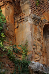Guardian spirit on ancient stupa
