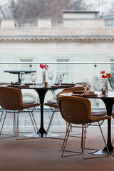 at the table