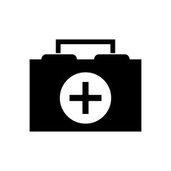 Medical kit icon. Medical and health care theme. Isolated design. Vector illustration